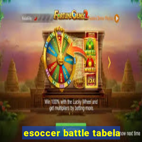 esoccer battle tabela